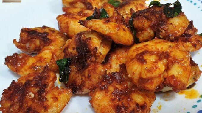 Quick Prawn Masala Fried