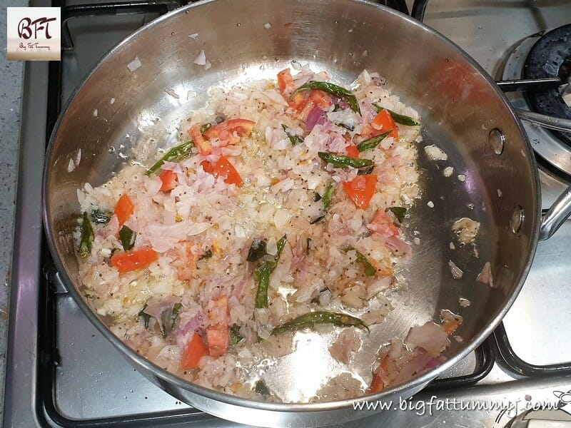 Preparation of Rawa Upma