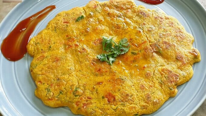 Tomato Omlette / Besan Cheela