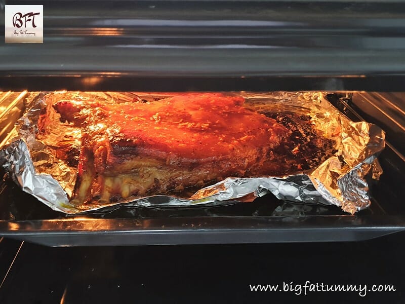 Making of Baked Pork Rib Rack