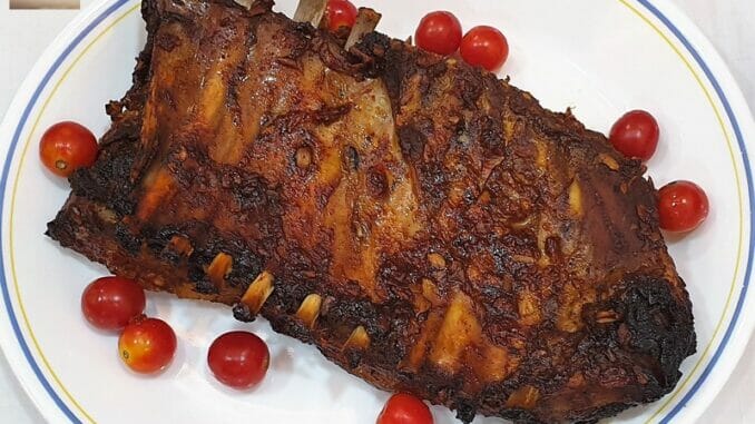 Baked Pork Rib Rack