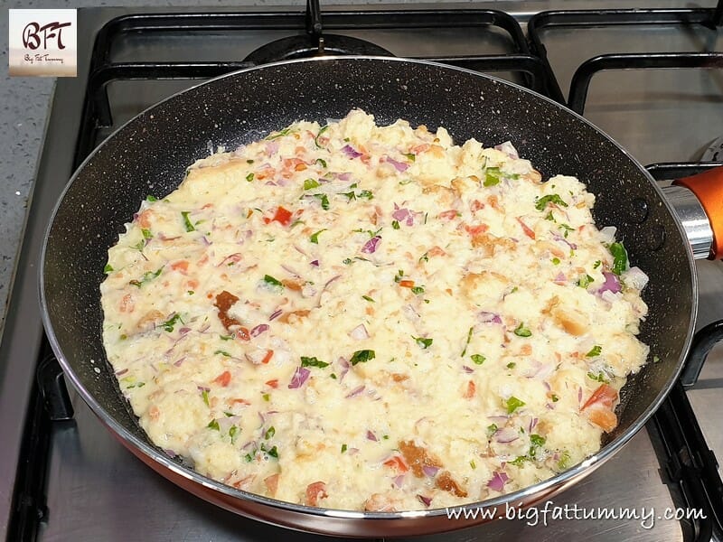 Making of a Bread Egg Omlette