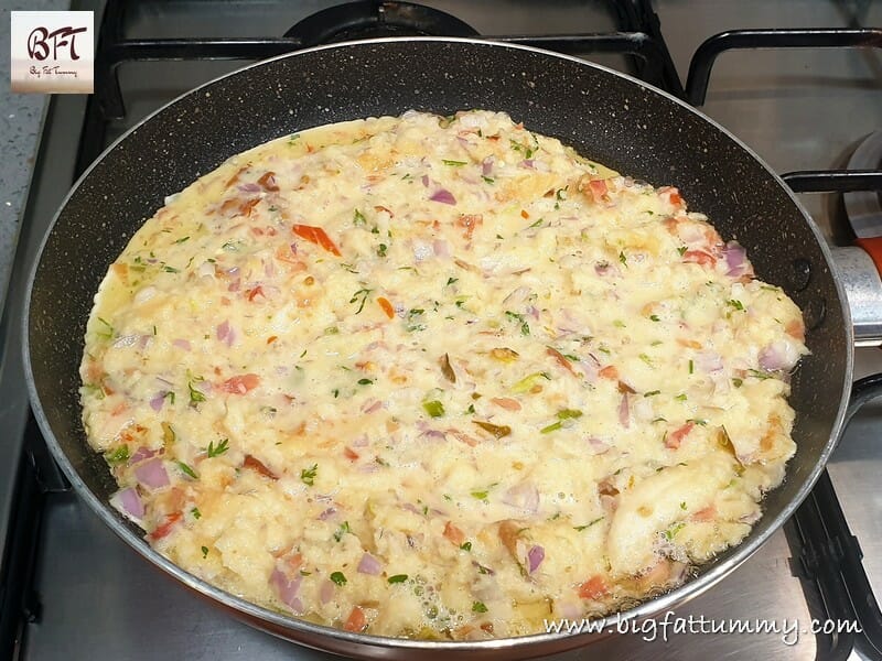 Making of a Bread Egg Omlette