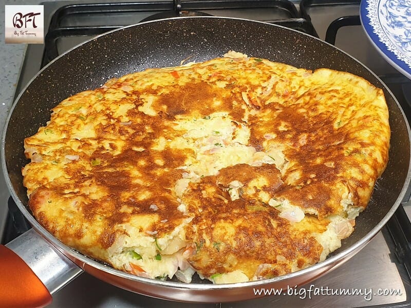 Making of a Bread Egg Omlette