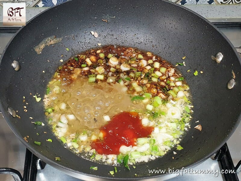 Preparation of Chicken Sausage Fried Rice