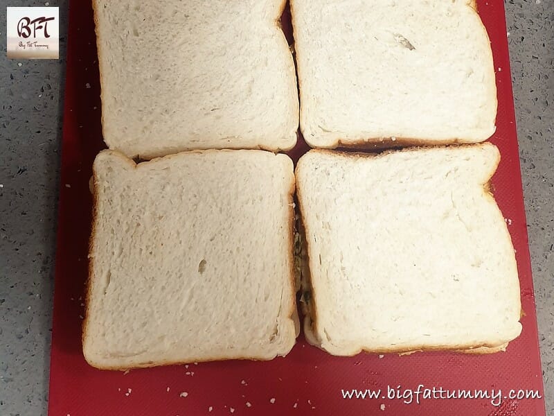 Making of Chicken Chilly Fry Sandwich