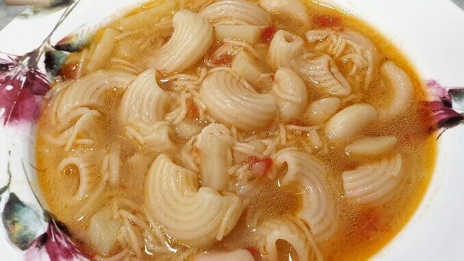 Goan Macaroni Soup 09 Goan Macaroni Soup
