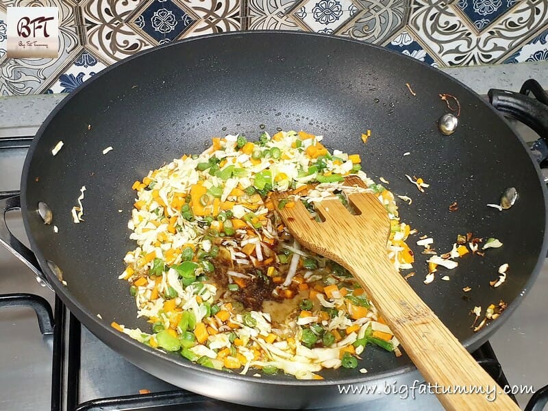 Preparation of Vegetable Fried Rice