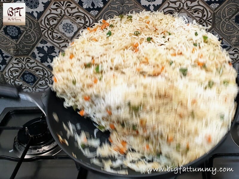 Preparation of Vegetable Fried Rice