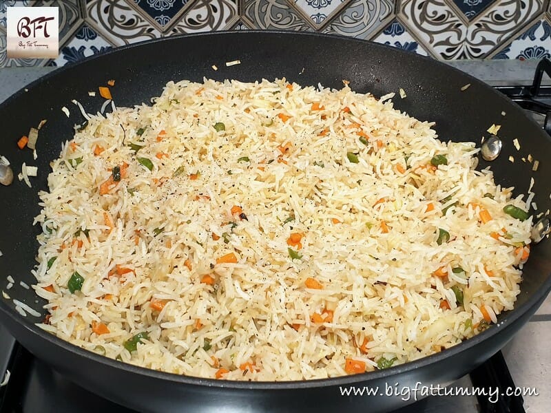 Preparation of Vegetable Fried Rice