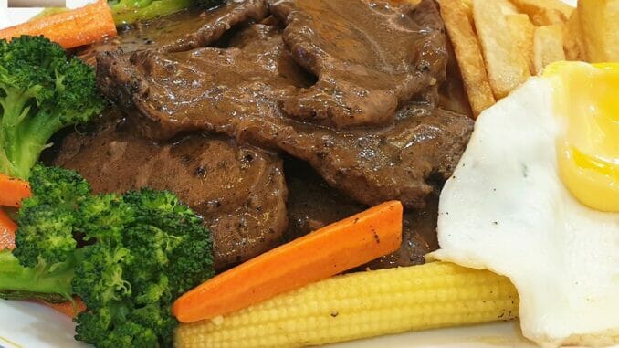 Beef Steak with Pepper Sauce