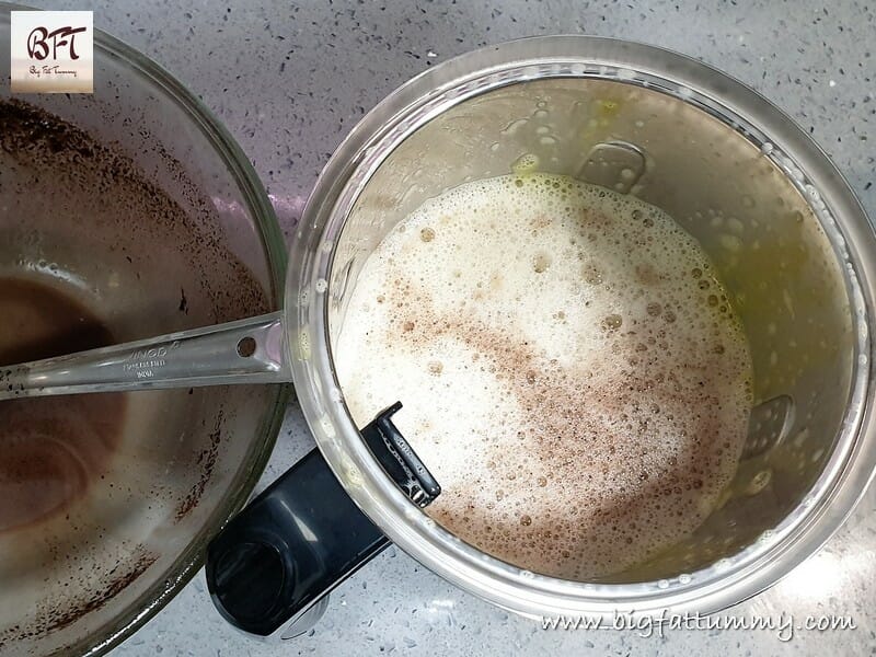 Making of Caramel Chocolate Pudding