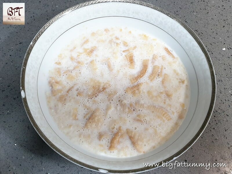 Preparation of Caramel Marie Biscuit Pudding