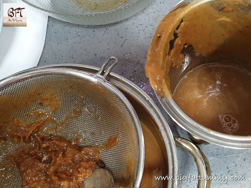 Preparation of Date & Tamarind Chutney