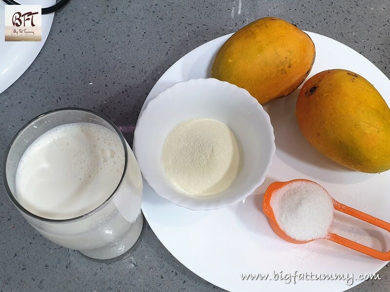 Making of Mango Milkshake