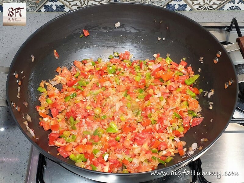 Preparation of Shakshuka