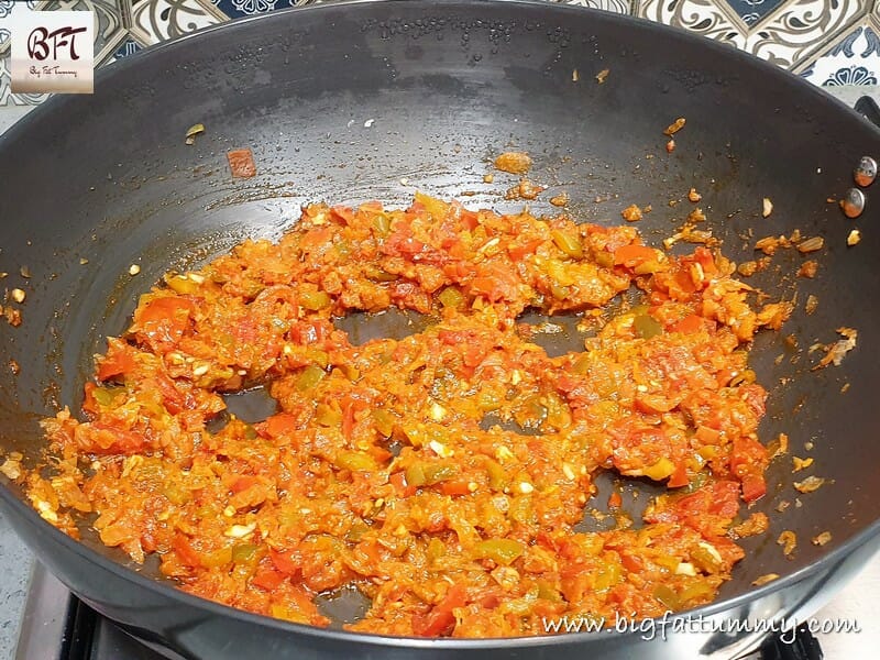 Preparation of Shakshuka