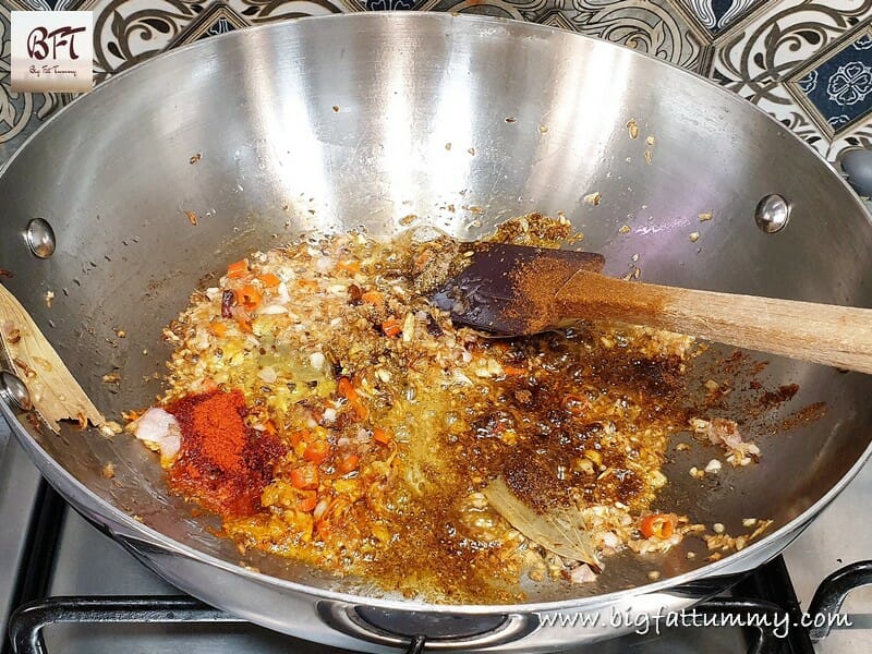 Preparation of Palak Chole