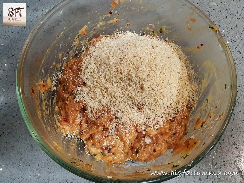 Preparation of Baked Chicken Meatballs