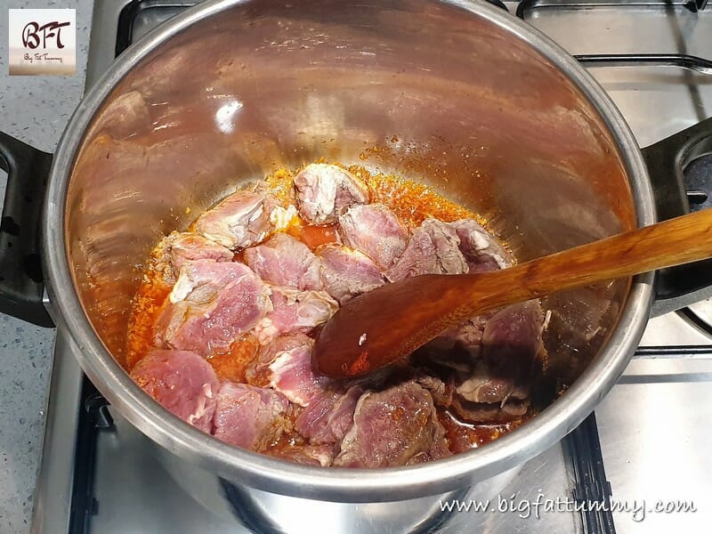 Preparation of Beef Biryani