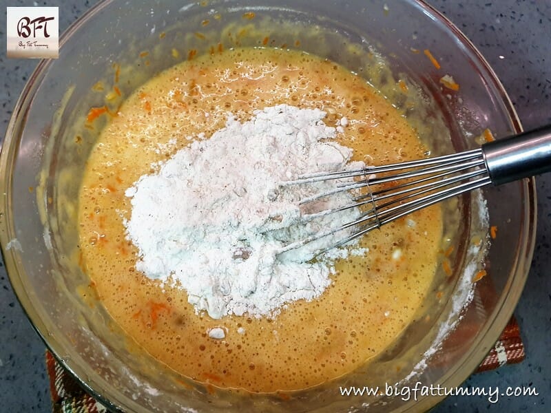 Making of Carrot Pineapple Cake
