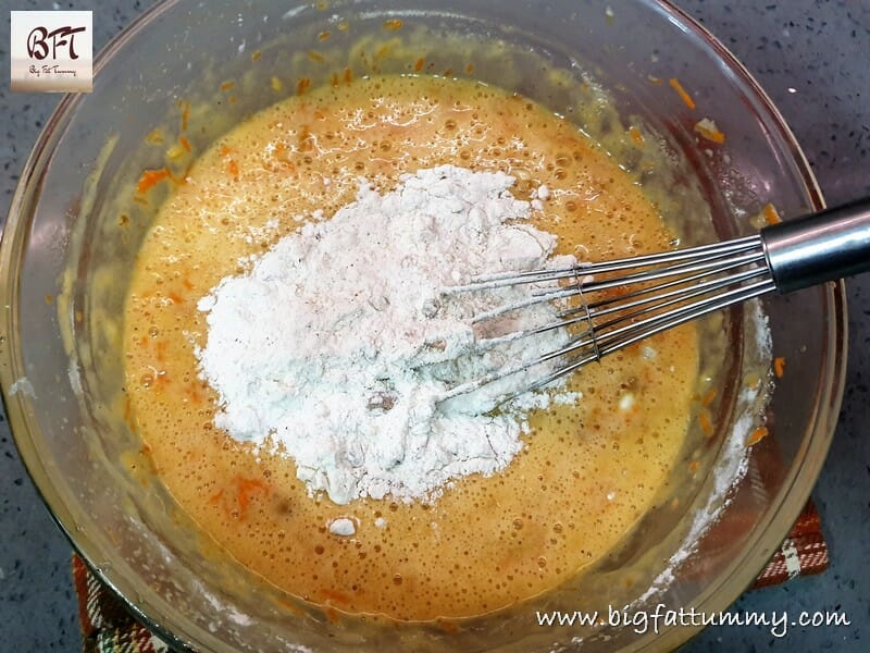 Making of Carrot Pineapple Cake