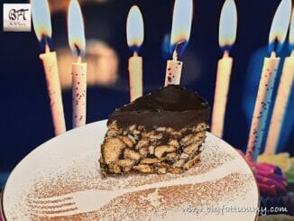No-Bake Cold Biscuit Cake with Chocolate Ganache