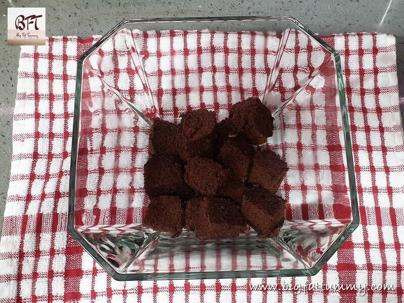 Making of Black Forest Trifle Pudding