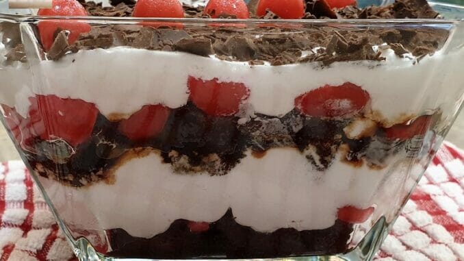 Black Forest Trifle Pudding 08 Black Forest Trifle Pudding