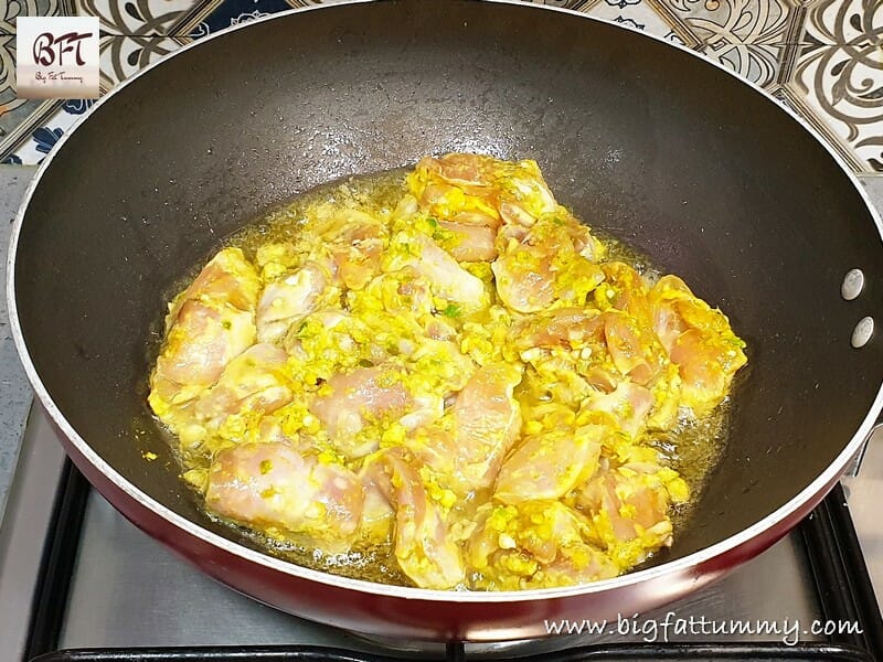 Preparation of Hyderabadi Chilly Chicken