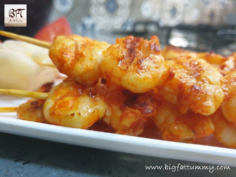 Prawns on a Stick - Goan Style