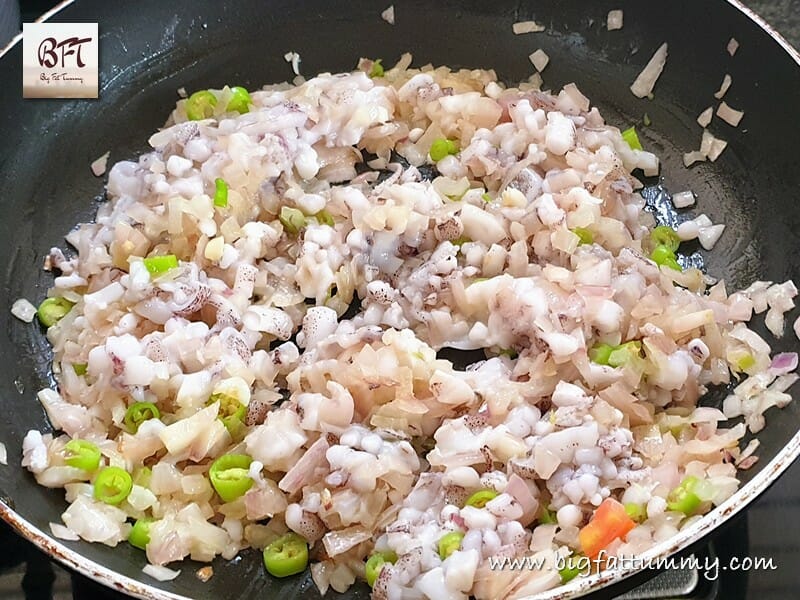 Preparation of Goan Stuffed Squids