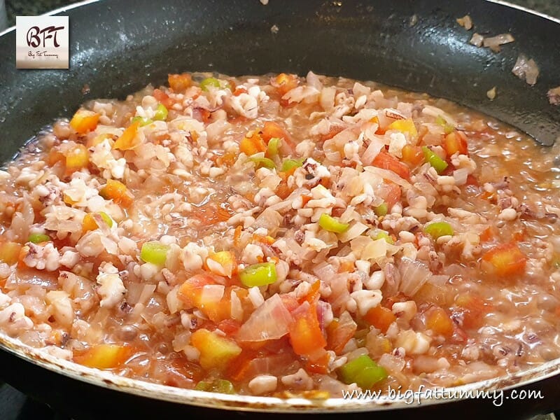 Preparation of Goan Stuffed Squids