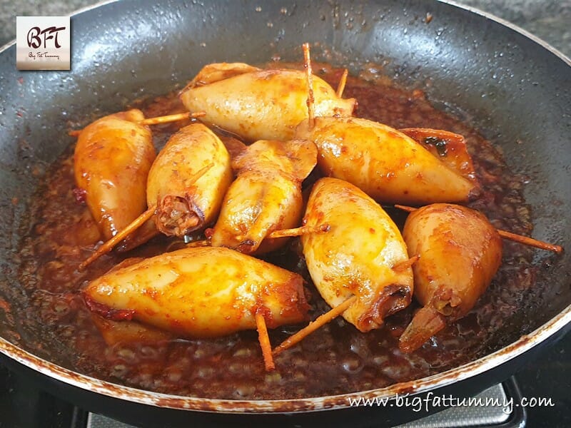 Preparation of Goan Stuffed Squids