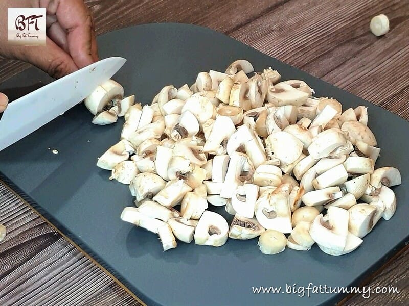 Preparation of Mushroom Cheese Toast