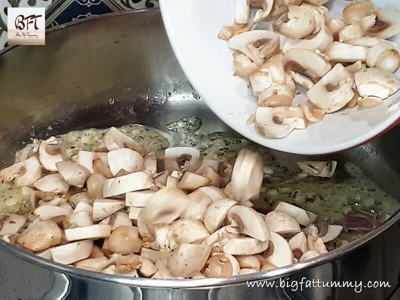 Preparation of Mushroom Cheese Toast
