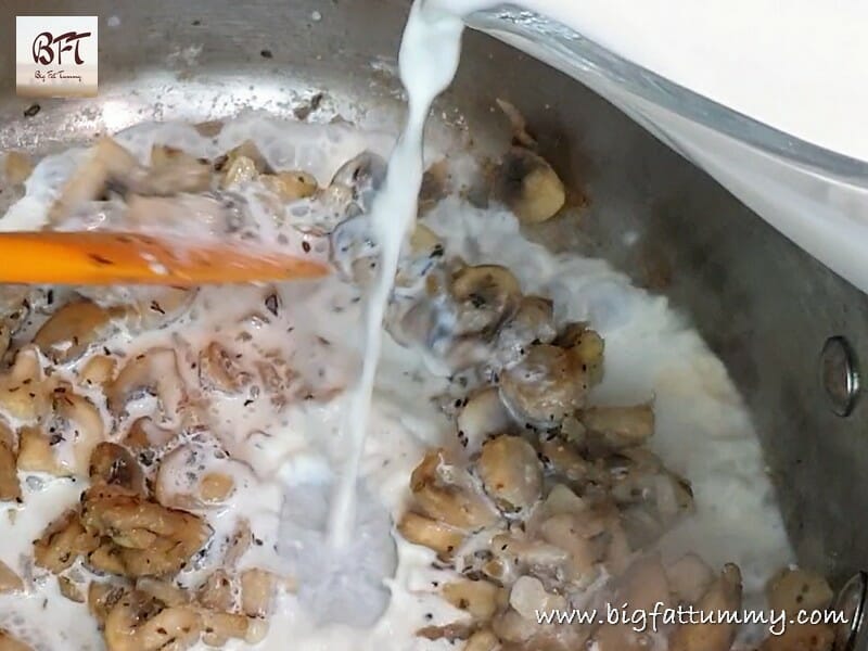 Preparation of Mushroom Cheese Toast