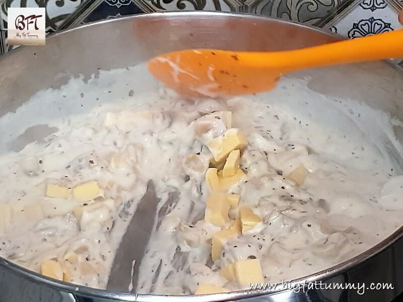 Preparation of Mushroom Cheese Toast