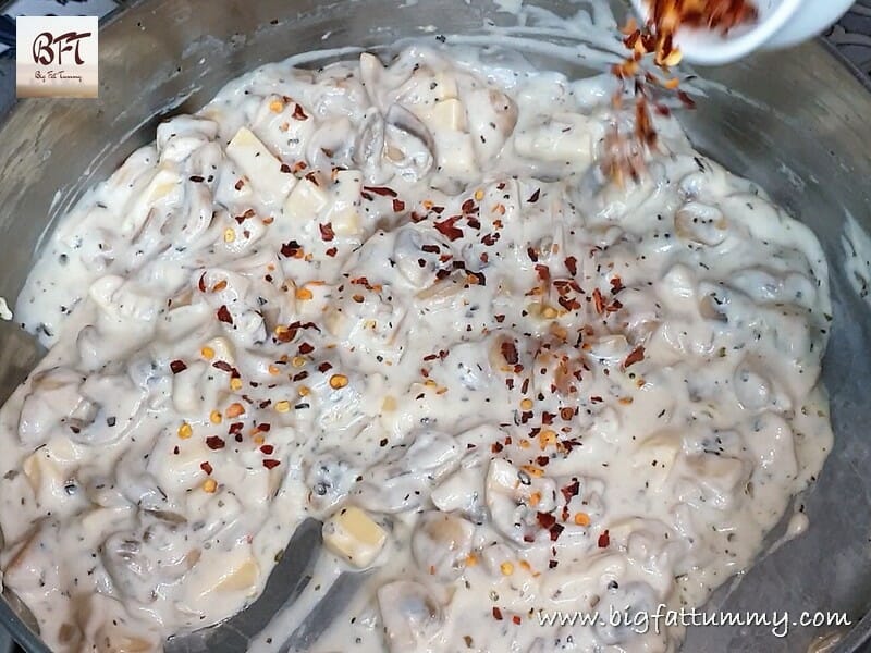 Preparation of Mushroom Cheese Toast