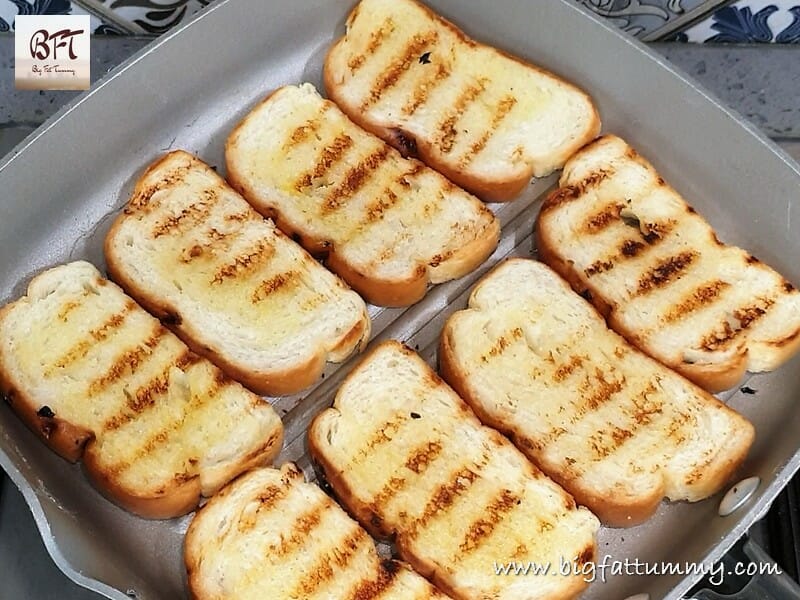 Preparation of Mushroom Cheese Toast
