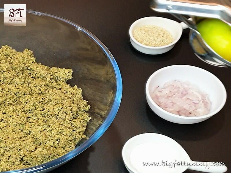 Making of Falafel - Chickpea Fritters