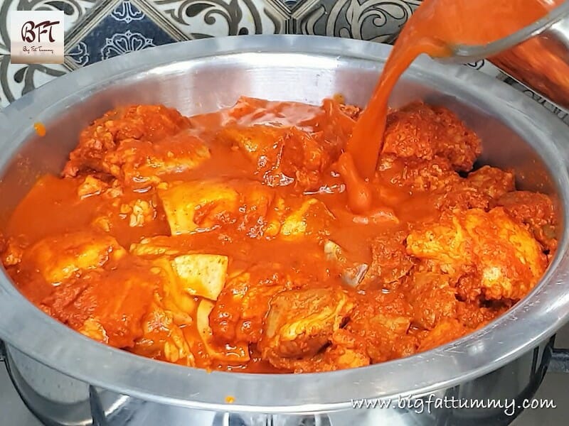 Preparation of Pork Vindalho (Mild Version)