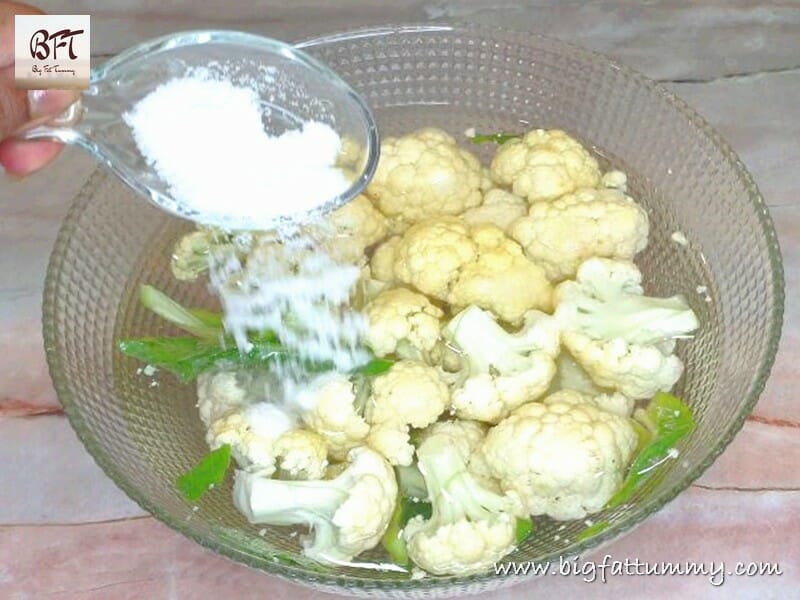 Preparation of Prawn Cauliflower Caldinho