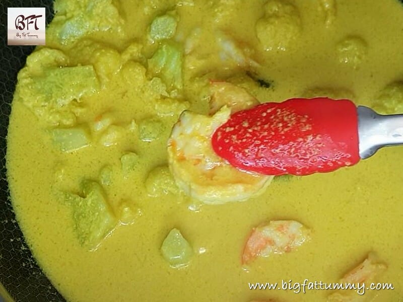 Preparation of Prawn Cauliflower Caldinho